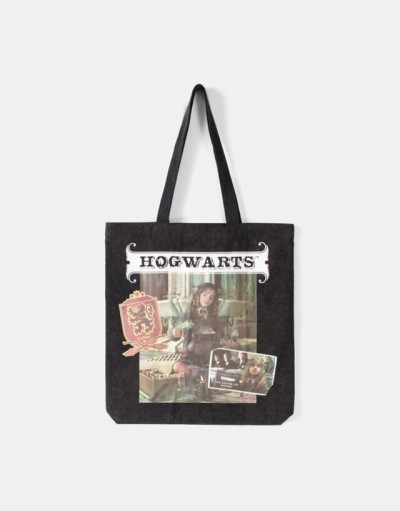 Bershka Harry Potter Baskılı Tote Çanta Kadın Siyah