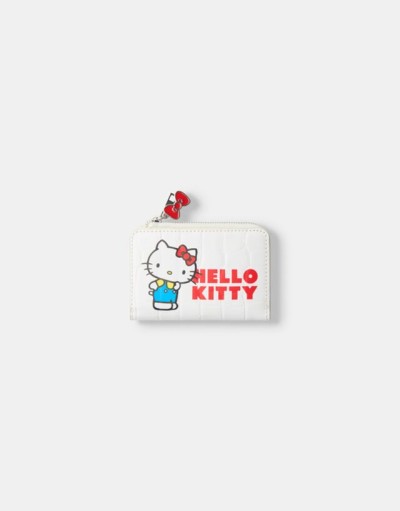 Bershka Hello Kitty Baskılı Cüzdan Kadın Beyaz