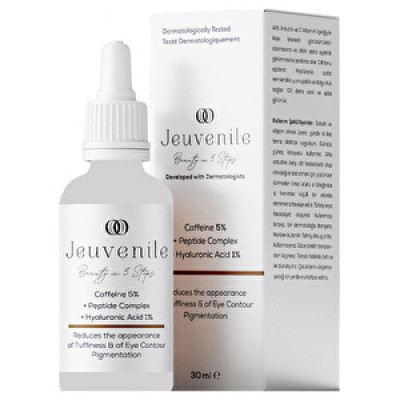 Jeuvenile Caffeine %5  Peptide Complex  Hyaluronic Acid %1 Göz Altı Torbası Ve Morluk Serumu 30 Ml