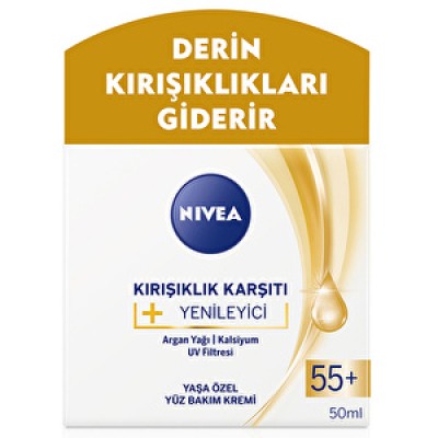 Nivea 55 Yaş Kırışıklık Karşıtı  Canlandırıcı Yüz Bakım Kremi 50 Ml