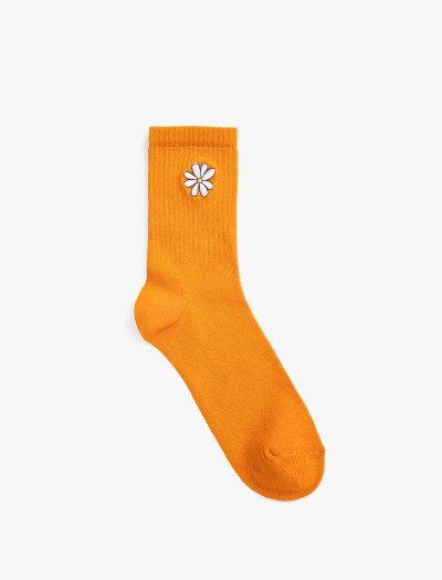 Koton Kadın Çiçek İşlemeli Soket Çorap