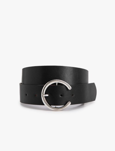 Koton Kadın Faux Leather Metal Buckle Detail Belt