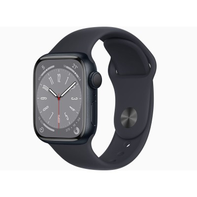 Apple Watch Series 8 45 Mm Cellular Spor Kordon Akıllı Saat Siyah