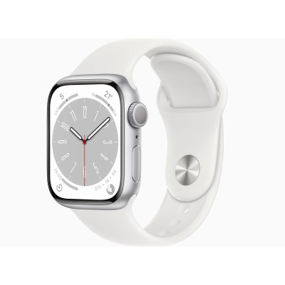 Apple Watch Series 8 45 Mm Cellular Spor Kordon Akıllı Saat Gümüş