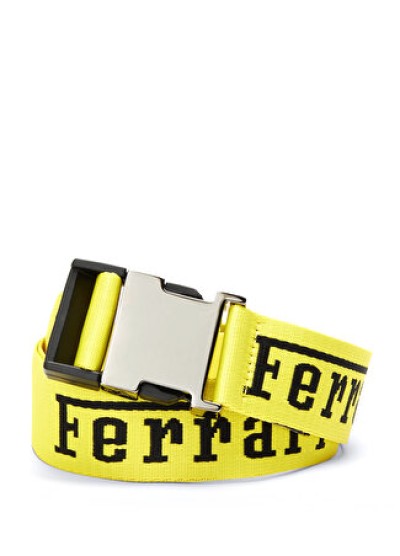 Ferrari Kadın Sarı Logolu Kemer