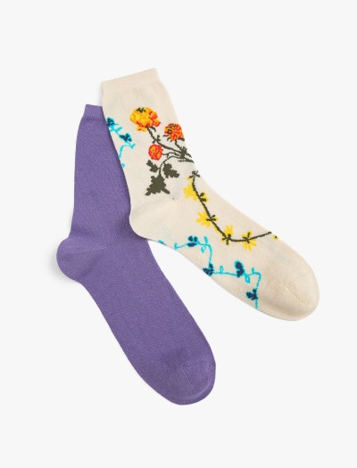 Koton Kadın 2’li Çiçekli Soket Çorap Seti