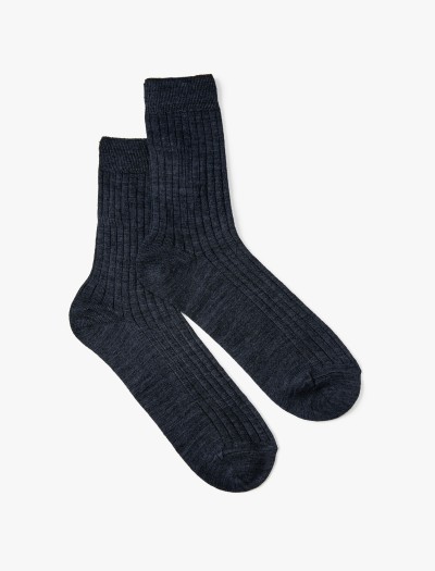 Koton Erkek Soket Çorap Kalın Dokulu Yün Karışımlı